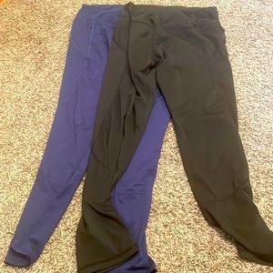 SHEIN leggings black and blue